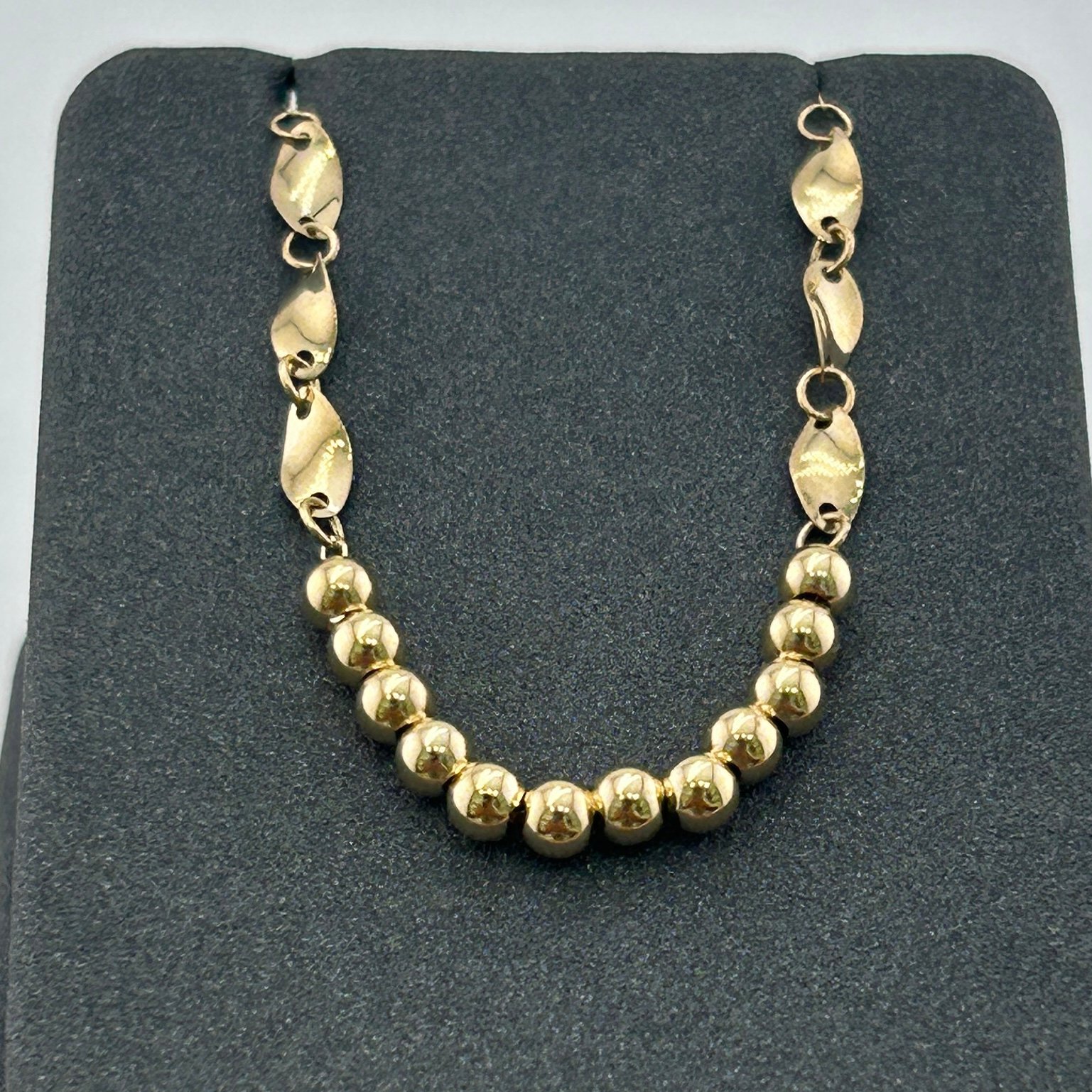 تعليقة ذهب عيار 18 بكرات ذهبية وحلقات زخرفية تصميم إيطالي من جولدانا