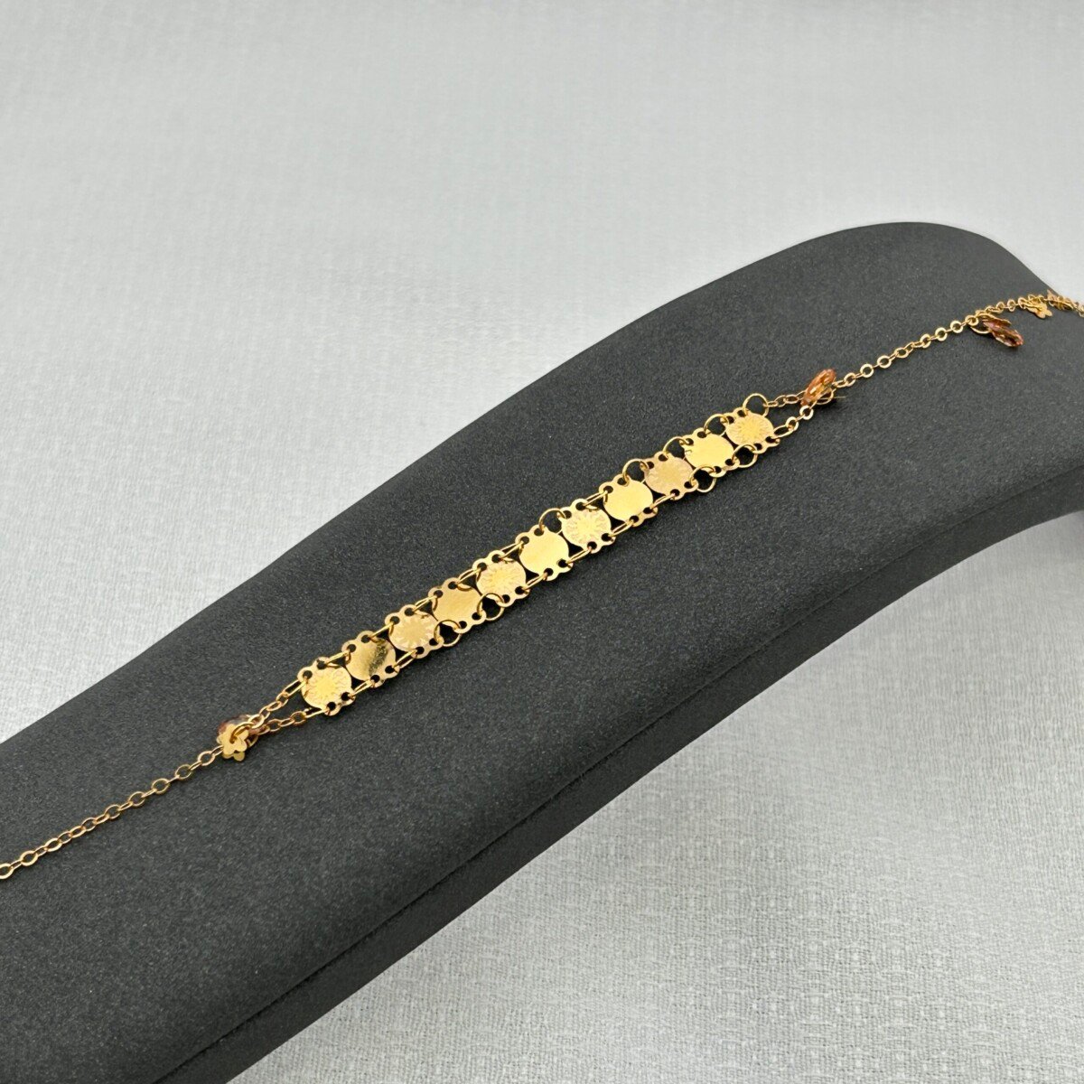 سوار ذهب عيار 18 بنقوش عربية ناعمة تقليدية من جولدانا