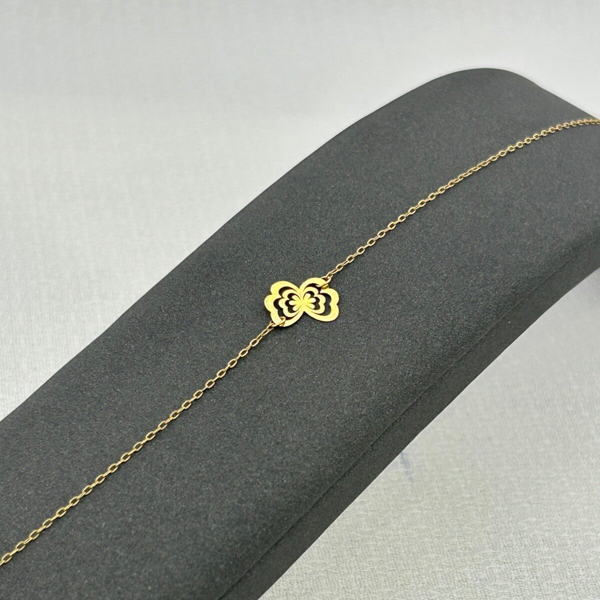 سوار ذهب عيار 18 بفراشة مزدوجة إيطالية من جولدانا